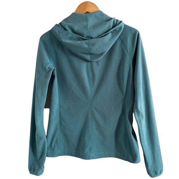 The North Face Women's Full Zip Fleece Jacket Lightweight Hooded Teal Size S - Picture 5 of 10